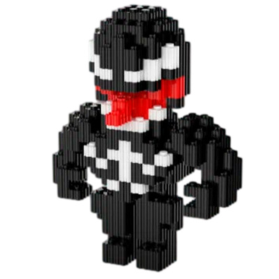 3D-конструктор Герой черный XINZ 3D8074 1